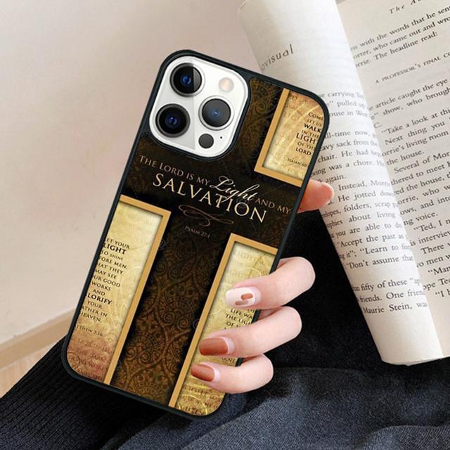Bible Jesus Christ Christian Cross pattern Phone Case Cover for iPhone 17 Air 16 15 14 13 11 12 Pro Max Plus