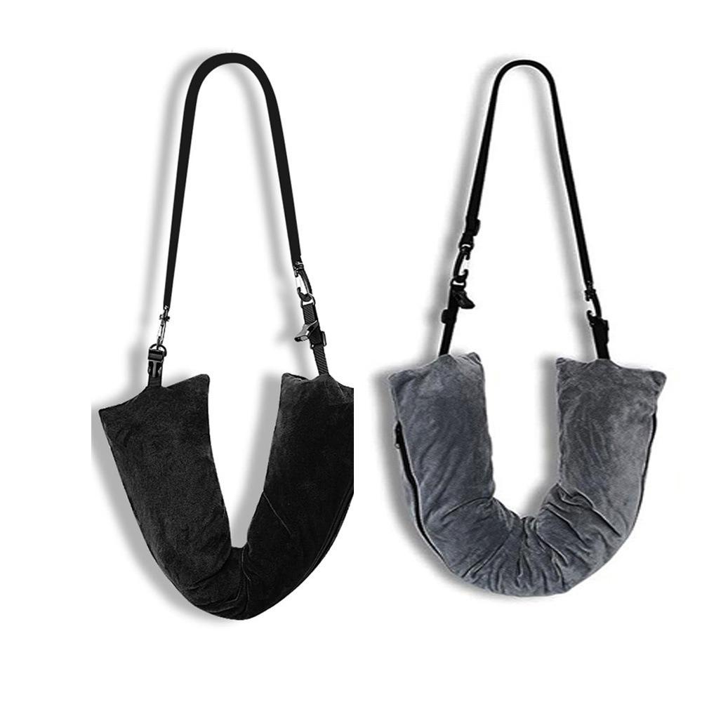 Multifunctional Fillable Travel Neck Pillow U-Shaped Pillow Waterproof Luggage Pillowcase Comfortable Portable