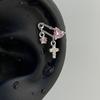 Punk Fashion Titanium Steel Ear Bone Studs: Cool Cochlear Piercing Earrings Collection