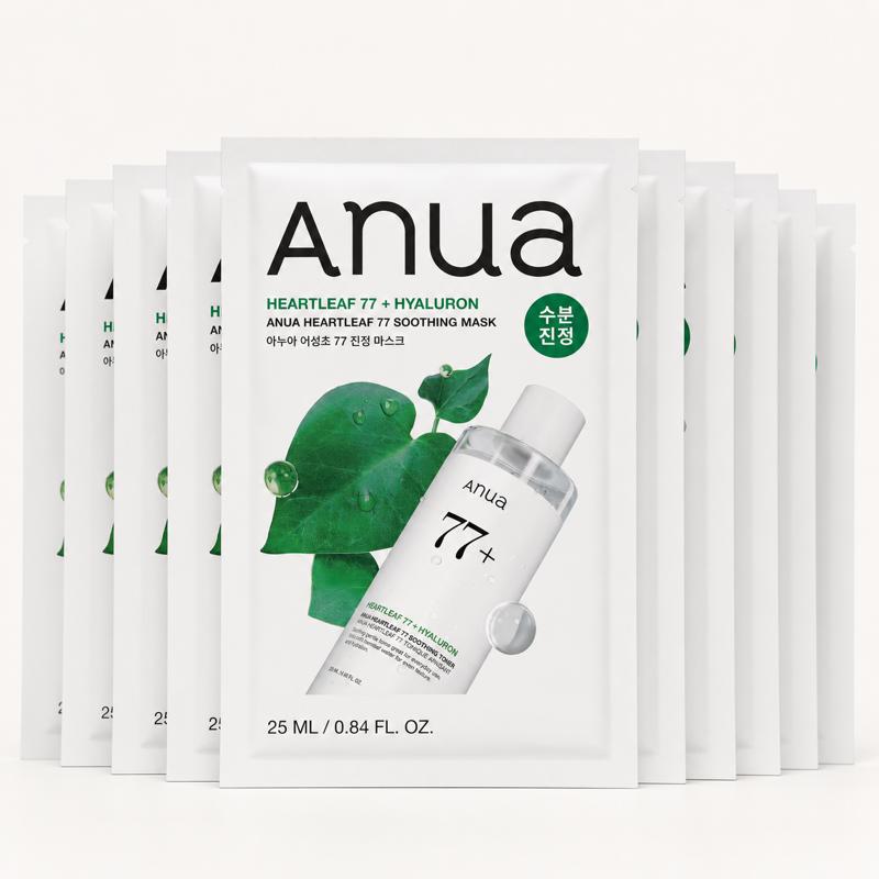 Anua Heartleaf 77 Verzachtend Sheet Mask 10 Stuks, 25ml x 10