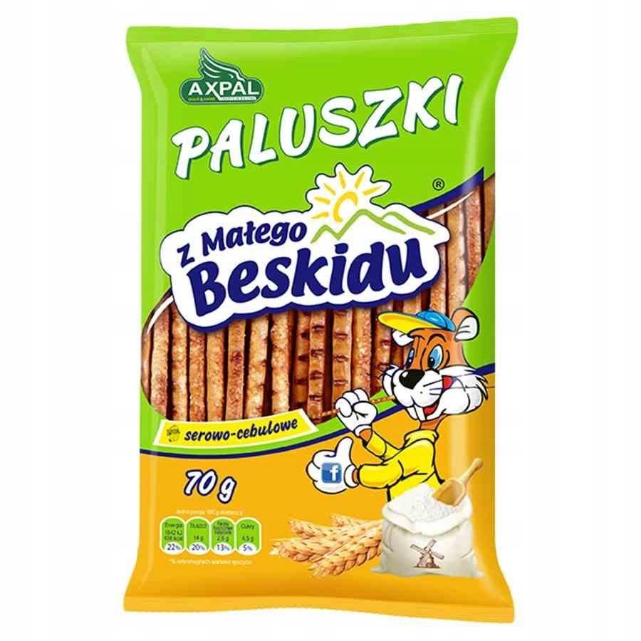 Cheese and onion sticks from the Mały Beskid Mountains, 60g Axpal
