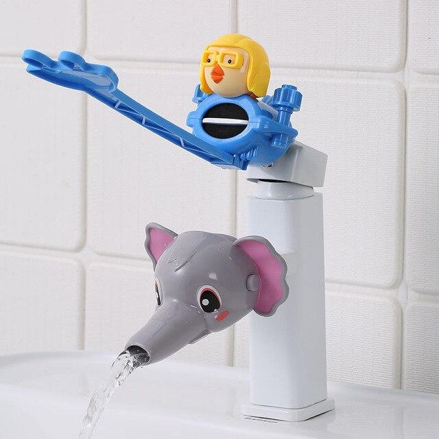 Wasserhahn Kinder Waschbecken Extender Baby Hand Waschen Wasserhahn Verlängerung Auslauf Artefakt Wasser Rohr Spritzwassergeschützt Cartoon