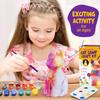 Paint Your Own Cat/Deer Lamp Art Kit DIY Geometric Night Light Art Supplies Gifts for Kids Boys Girls Ages 6 7 8 9 10 11 12