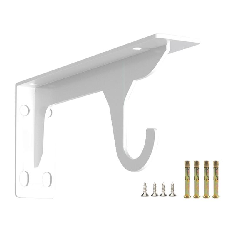 

Reinforced Shelf Brackets with 110kg Load Capacity Cold Rolled Steel Wall Mount Support for Shelving Garage Workshop 12 inches