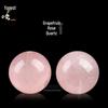 Mărgele Rotunde Naturale de Cristal Roz Grapefruit pentru Bijuterii DIY