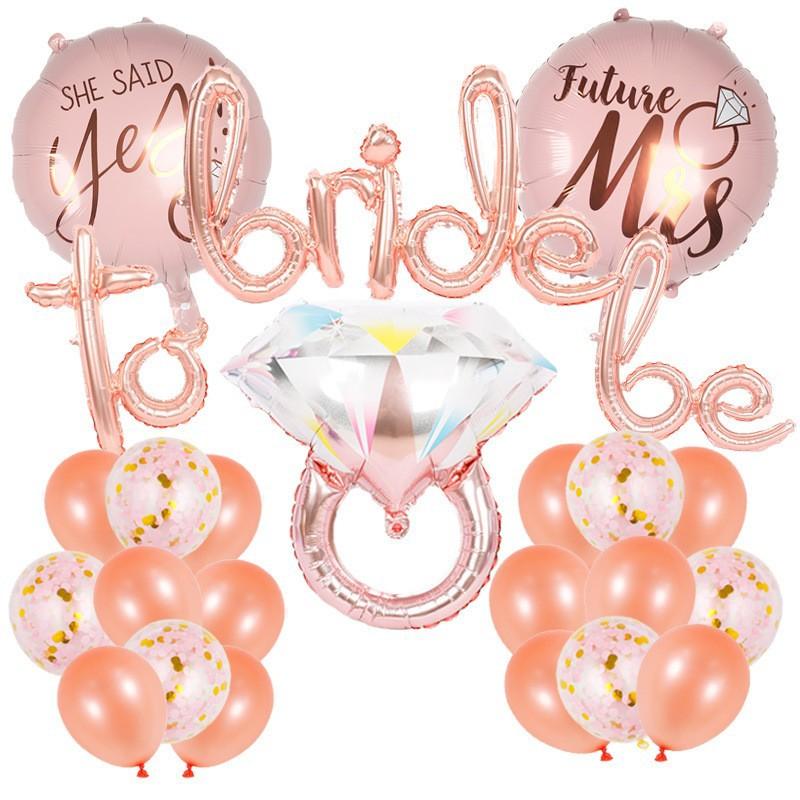 Qianshun Heart-shaped Aluminum Foil Balloons 18 Inch Silk Screen Printed I Love You Helium Wedding Valentine's Day Decoration