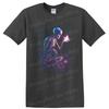 Skeleton Butterfly T Shirt Graphic Art Floral Design Halloween Theme Tee