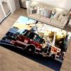 Fire Engine Whistle 3D Printed Carpet, Living Room Bedroom Mat Children's Room Soft and Comfortable Anti-slip Rug Christmas Gift