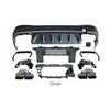 Mercedes-Benz X254 GLC to GLC63 AMG Rear Diffuser with Tubing for Bumper Accessories