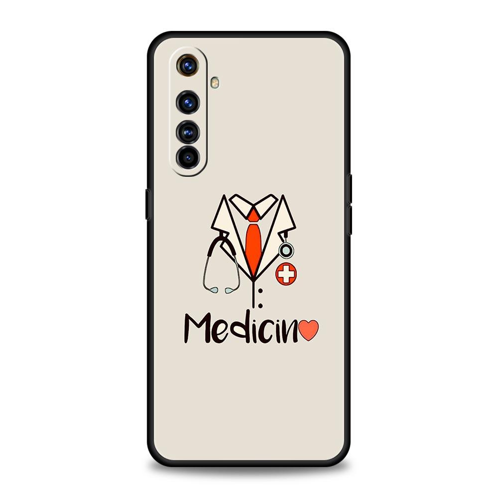Doctor Nurse Medical Medicine For Realme GT Neo 2 3 3T 5 Phone Case 12 11 5G 10 9 8 5G 7 6 GT5 GT3 GT2 Pro C21 C11 C25 C35 Cover