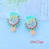 20Pcs Kawaii Cute Mixed fruit popsicle Flat back Resin Cabochons Scrapbooking DIY Jewelry Craft Decoration Accessories D67