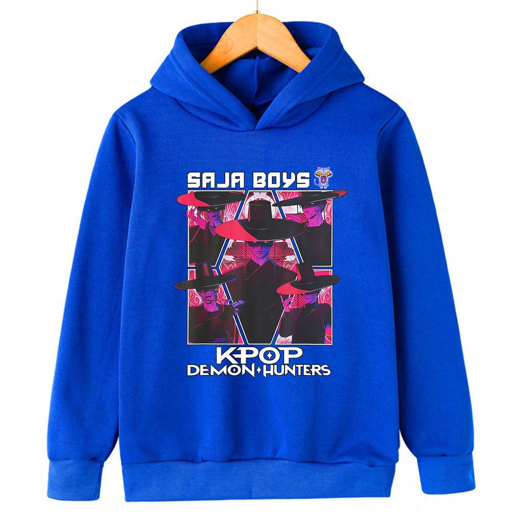 2025 Neu KPop Dämonenjäger Frühling Cartoon Lässig Bedruckt Mädchen Hoodie Mädchen KPop Kinder Jungen Hoodie Top Sweatshirt