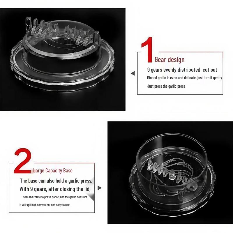 Household Garlic Press & Mincer, Ginger Grater & Chopper