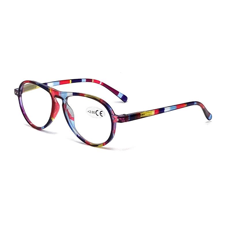Fashion Colorful Anti-blue Light Reading Glasses Hd Women's Spring Legs Middle-aged And Elderly Reading Reading Glasses 612