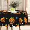 1 Piece Of Halloween Round Table Cloth, Pumpkin Pattern, Halloween Decoration, Suitable For Indoor And Outdoor Use.