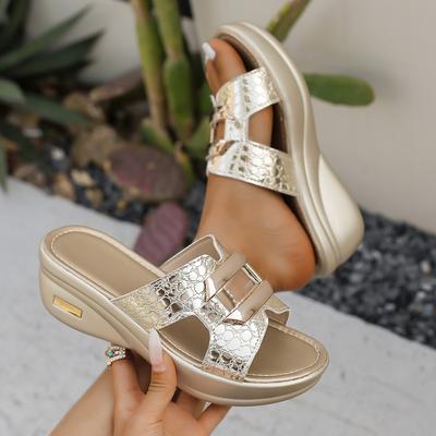 Mode Damen Hausschuhe 2024 Neue Plattform Sexy Lässige Hausschuhe Mode Keilschuhe Lässige Sommer Sandalen Zapatos De Mujer Pantoletten Damen