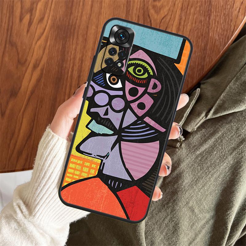 Picasso Abstract Art Painting Case For Xiaomi Redmi Note 13 14 Pro 12 11 10 15 Pro Plus Redmi 15 C 13 10C 12C 13C 14C Cover