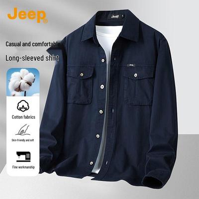 Men's Pure Cotton Long Sleeve Casual Shirt