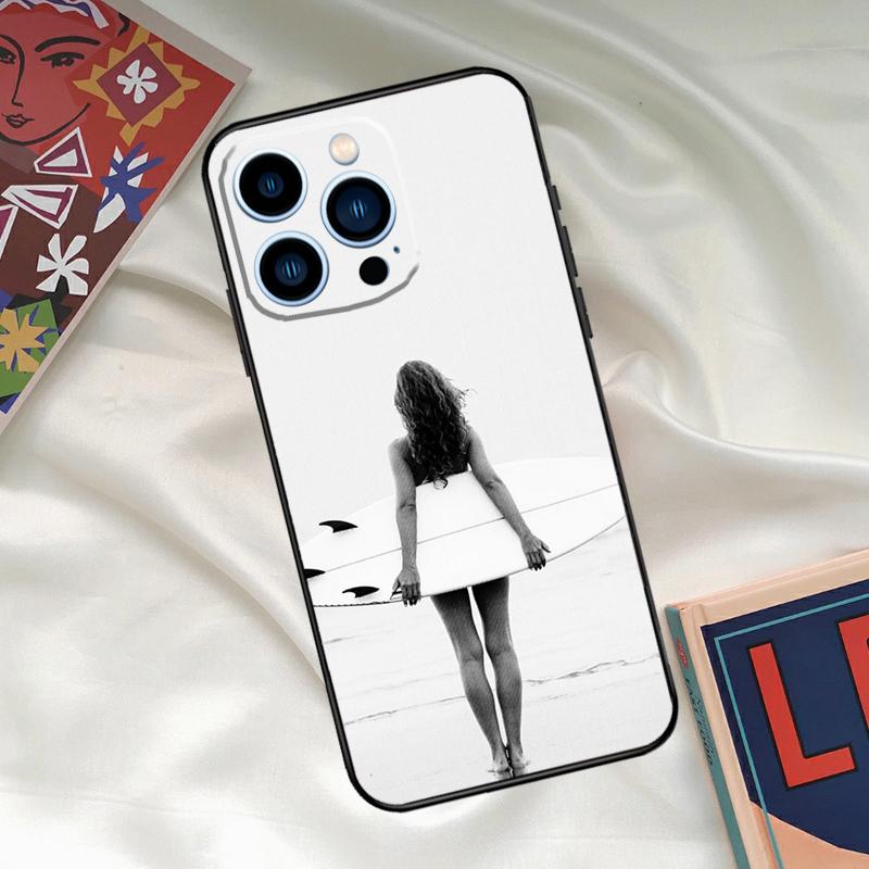 Surf Surfing Wave Phone Case For iPhone 15 14 12 11 13 16 17 Pro Max 15 16 Plus 13 Mini 16e 17 Air Funda Cover