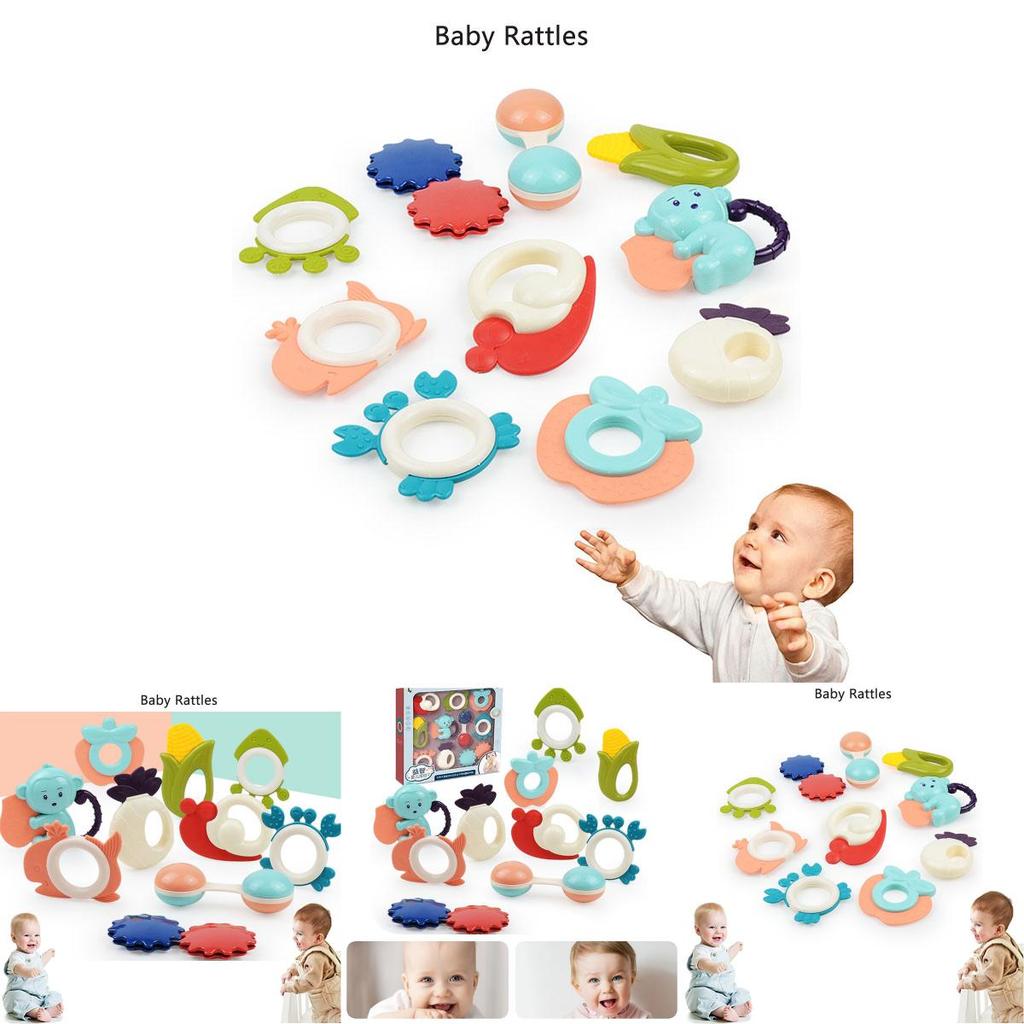 Educational Infant Toys Safe Plastic Rattles For Babies