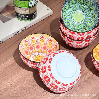 Juego de Platos Cuadrados de Cerámica Bohemian con Bajo Esmalte - Uso para Condimentos, Salsas y Snacks
