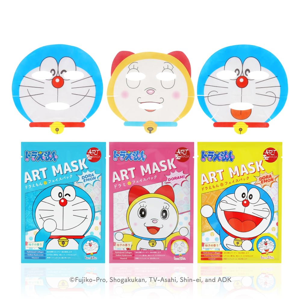 

Официальный набор масок Doraemon, частичная упаковка, сувенир, сделано в Японии, серия Doraemon Art Mask [магазин ARTMASK] (Маска Дораэмона)