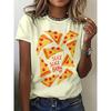 Mode Dames Ronde Hals Korte Mouw 3D Fruitkleur Print Fruit Korte Mouw Ronde Hals T-shirt