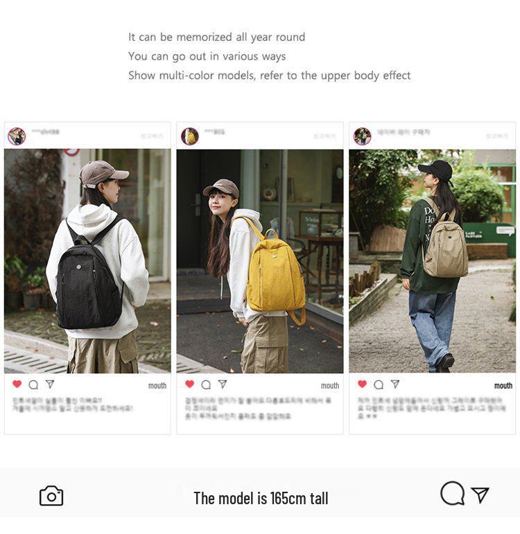 Dámský ultralehký voděodolný nylonový cestovní batoh - Všestranný a barevný