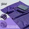 Asciugamano Rinfrescante per Esercizio 1/5 Pezzi con Custodia Asciugatura Rapida Assorbente Ghiaccio per Corsa Collo e Viso Traspirante Fresco Sport Palestra Yoga Sport