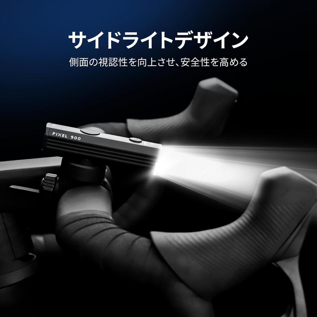 COOSPO PIXEL Bicycle 400 IP67 4 Lighting High Rechargeable Front Compact Design for Nighttime Compatible with Road Mountain and City Bikes Light,