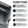 VGR V-640 S3 Hair Trimmer Professional Hair Cutting Machine Electric Shaver Cordless Barber Clipper Rechargeable Trimmer Digital Display LED Shaver