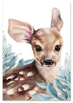 Poster Decorations for a Child's Room Roe Deer