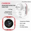 Carbon Monoxide Detectors Plug In, 3-in-1 Carbon Monoxide Monitor with Temperature & Humidity Display, Compact CO Alarm for Home, RV & Travel Safety