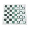 Checkers Set Educational Portable Foldable PU Lther Board Draughts Board Game for Children Adults