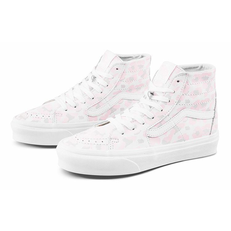 Vans Sk8 Tapered Retro High-Top Skate Shoes Women Sneakers Pink White VN0A4U164W5