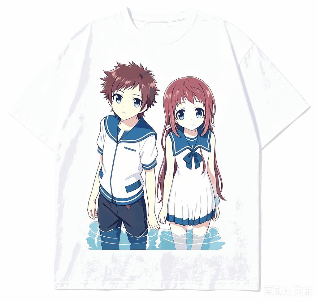 A Lull In the Sea Cotton T-shirt New Model Shirt Personality Short Retro Clothes Year Round Clo