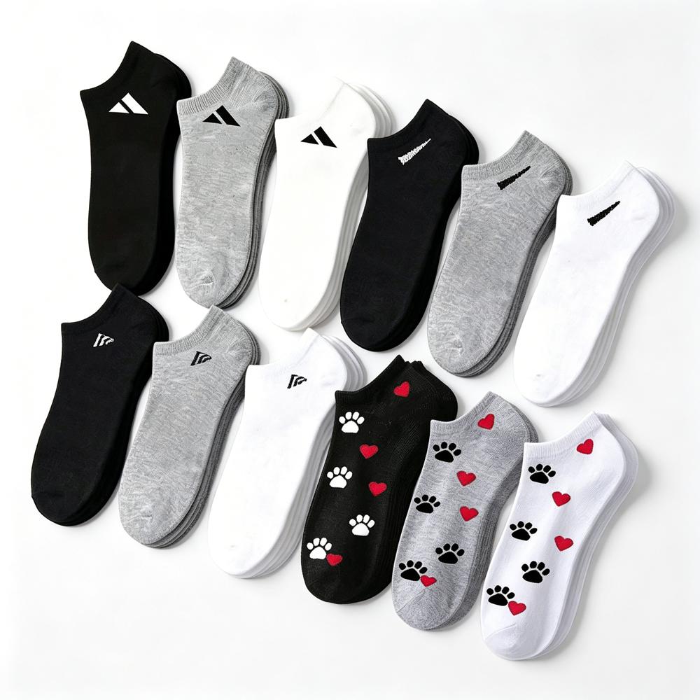 Xiaomi 20 Pairs of Random Sports Socks for Spring and Summer, Breathable, Moisture Absorbing, Sweat Wicking, Casual Sports