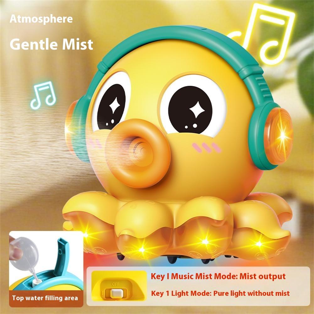 S-006A Electric Octopus Toy with Music/Light/Spray Function Multidirectional Octopus Toy