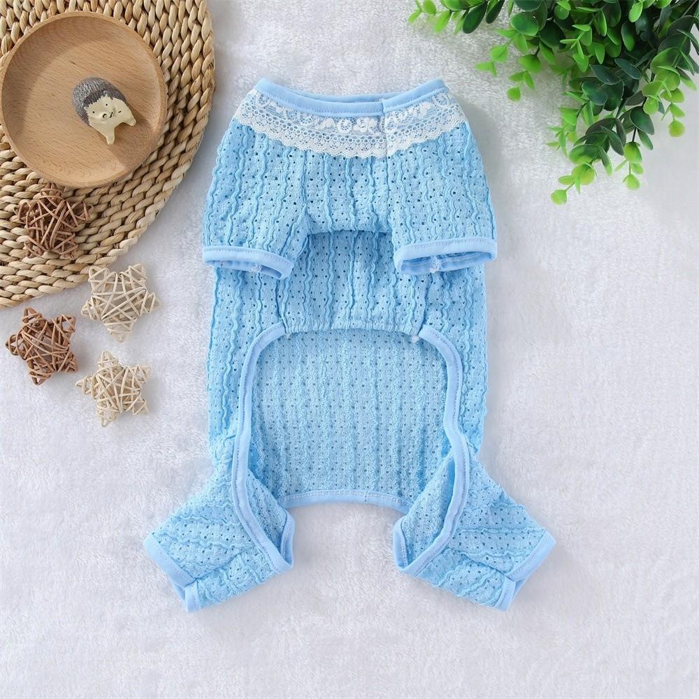 Anti-Mosquito Dog Cooling Clothes Hollow Mesh Dog Sun-proof Jumpsuit Outdoor Walking