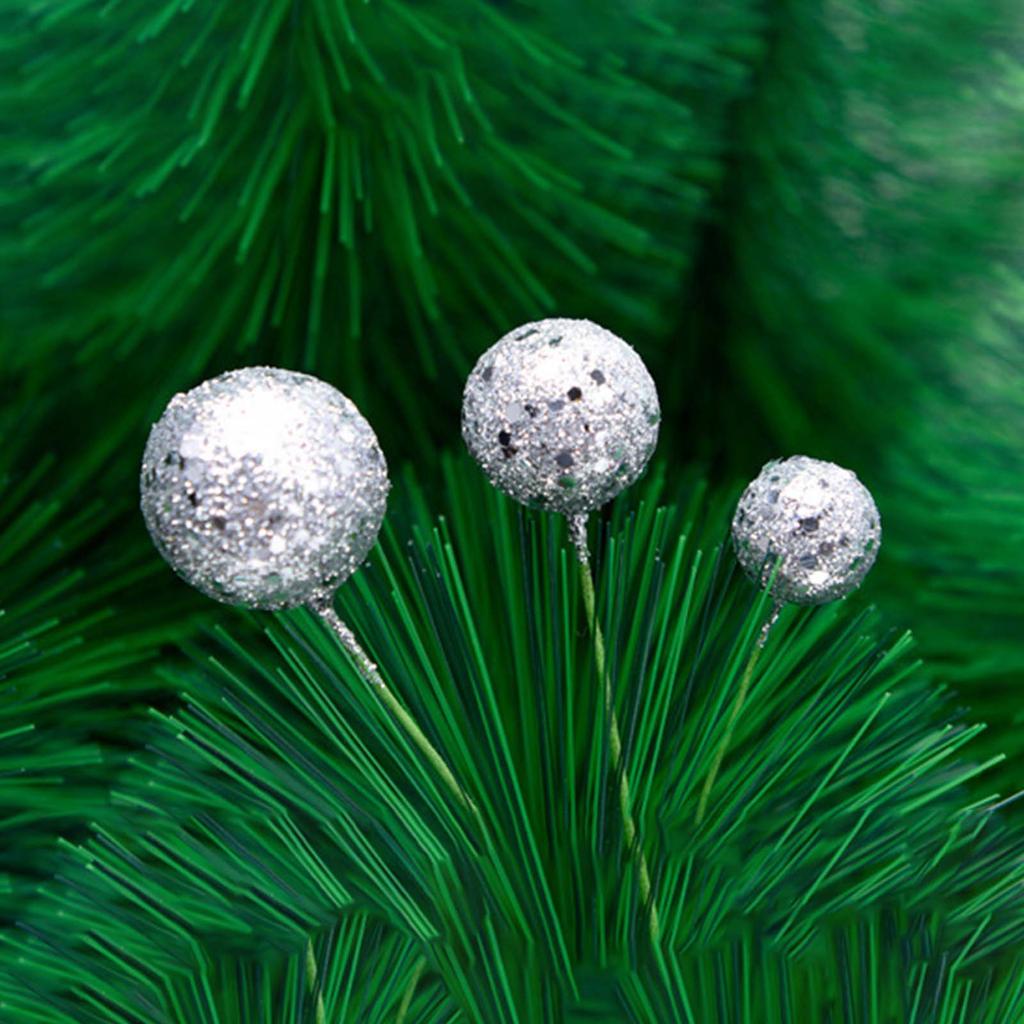 Christmas Ball Ornaments Foam Xmas Festival Balls Shatterproof Decorative Sequin Glitter Balls Xmas Tree Decorations