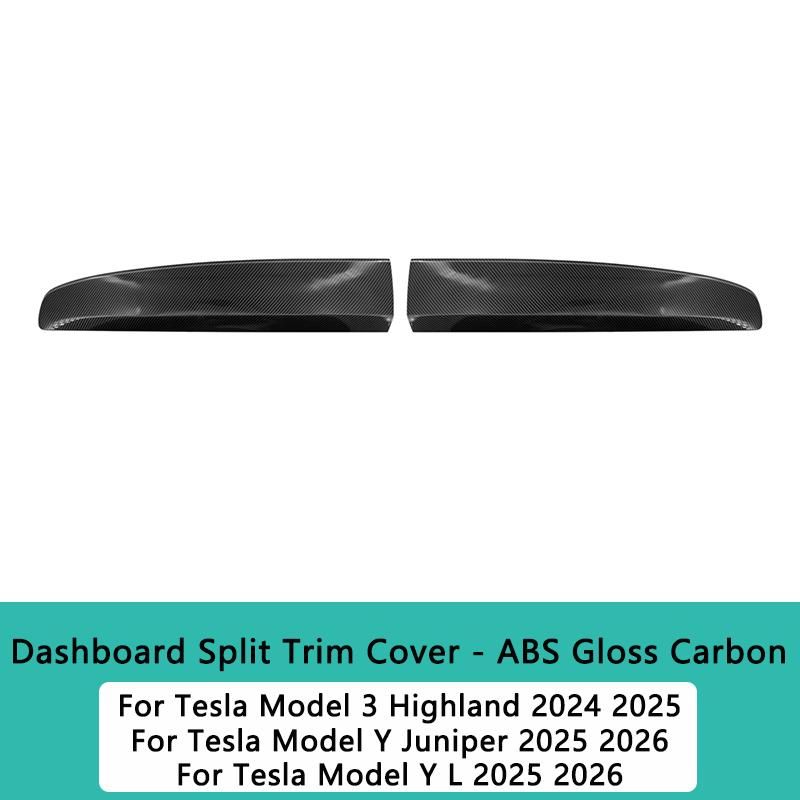 Model Y Juniper 2026 Dashboard Cover for Tesla Model 3 Highland Model Y L ABS Panel  Dashboard Split Trim Cover Car Accessories