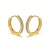 925 Silver Hoop Earrings for Women 14K Gold Plated Cubic Zirconia Small Huggie Hoops Minimalist Jewelry Gift for Her