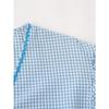 Spring and Autumn Women's Plus Size Shirt Fashion Casual Clash of Colours Checkered Shirt