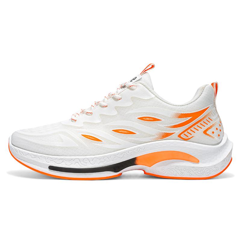 

Mai Sui Сетчатая Модная Обувь Повседневная Мужская Мягкая Подошва Эластичная Обувь для Бега Трендовая Противоскользящая Мягкая Подошва Удобная Спортивная Обувь 44 оранжевый