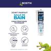 Mastic Salle De Bain - BOSTIK - Joint Parfait - Étanchéité Silicone - Anti Moisissures - Blanc - 280 Ml