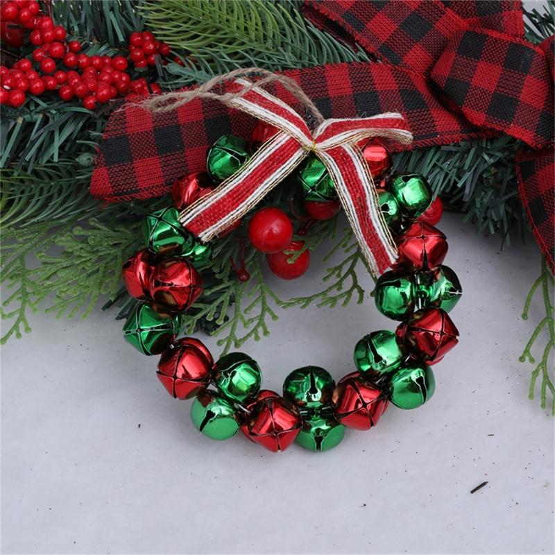 Weihnachtsglocke Hängedekoration 12 cm Weihnachtsbaum Metallglocke Schmuck für Haustür Kaminsims Festival Feier