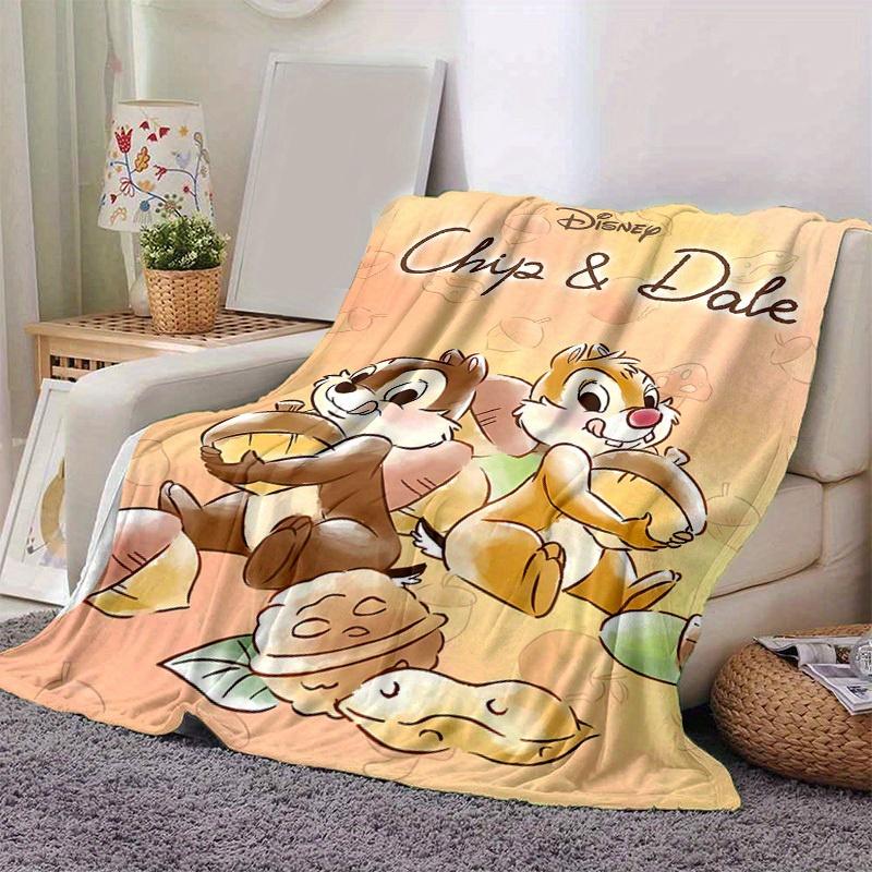 

1pc, Chip & Dale Blankets, Autumn Acorn Theme, Seasonal Decorative Blanket, Soft Flannel Throw Blanket - Versatile & Cozy for Bedroom, Livin 100x150cm