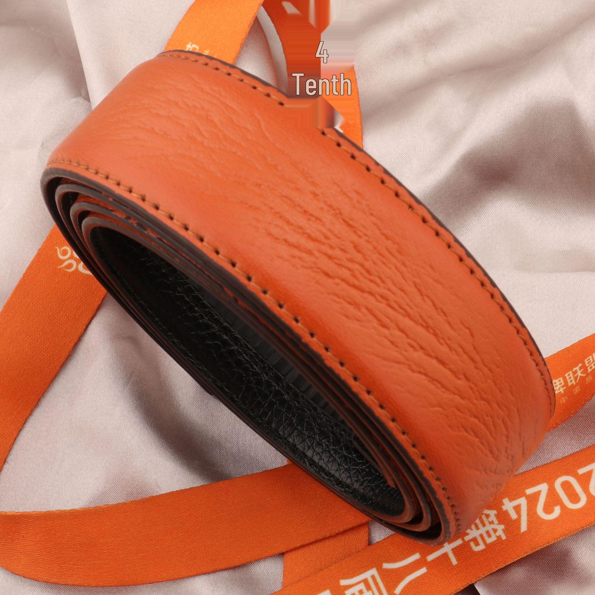 Men s PU Leather Belt with Genuine Leather Waistband and Automatic Buckle
