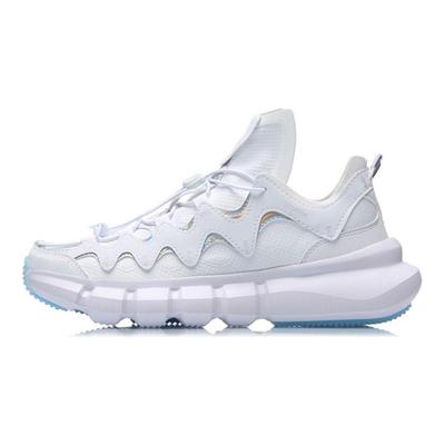 Li Ning Wudao 2.3 Lite Fabric Round Toe Shock Absorbing Non-Slip Wear-Resistant Low-Top Retro Basketball Shoes Women Sneaker White AGBR052-2