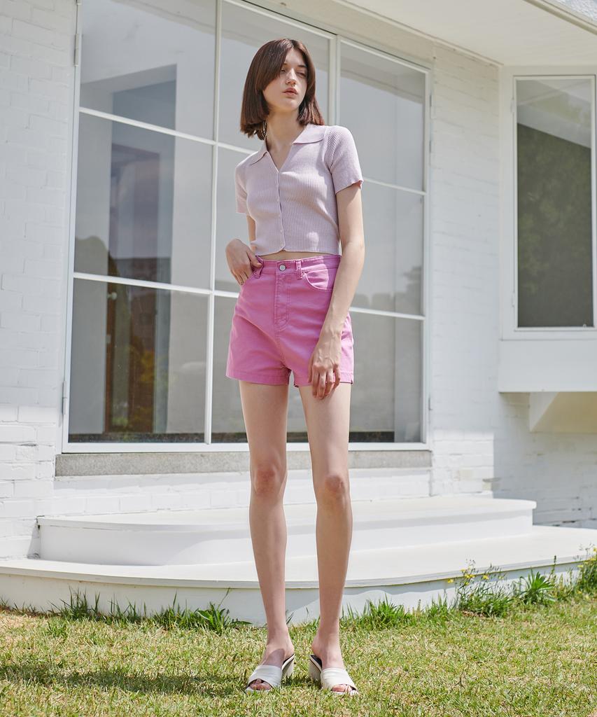 PANDORAFIT [Short] Watery Jeans Pink